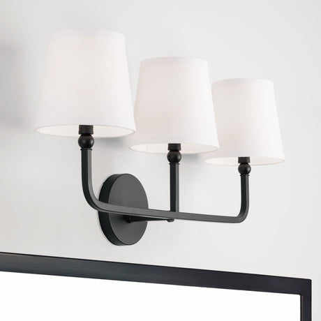 Capital Lighting 119331MB-674 Dawson 3 Light Vanity Matte Black