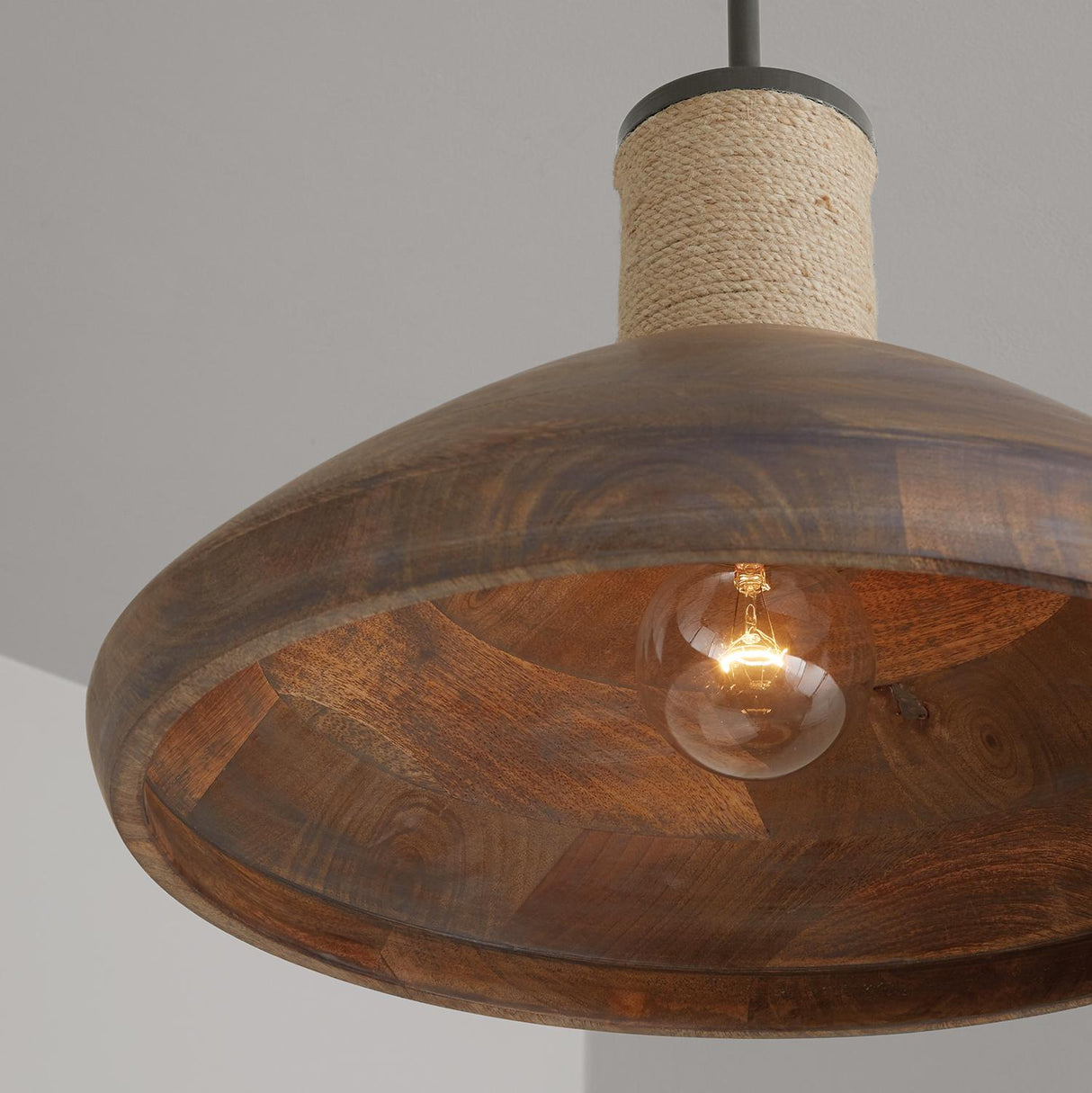 Capital Lighting 340313YG Jacob 1 Light Pendant Grey Wash and Grey Iron