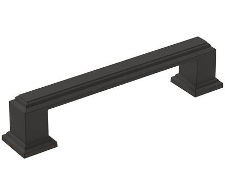 Amerock Cabinet Pull Matte Black 3-3/4 inch (96 mm) Center-to-Center Appoint 1 Pack Drawer Pull Cabinet Handle Cabinet Hardware