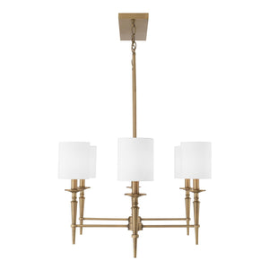 Capital Lighting 842661AD-701 Abbie 6 Light Island Aged Brass