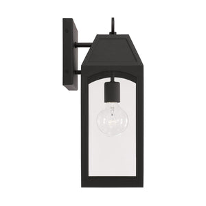 Capital Lighting 946311BK Burton 1 Light Outdoor Wall Lantern Black