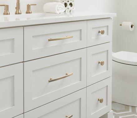 Amerock Cabinet Pull Golden Champagne 5-1/16 inch (128 mm) Center to Center Cyprus 1 Pack Drawer Pull Drawer Handle Cabinet Hardware