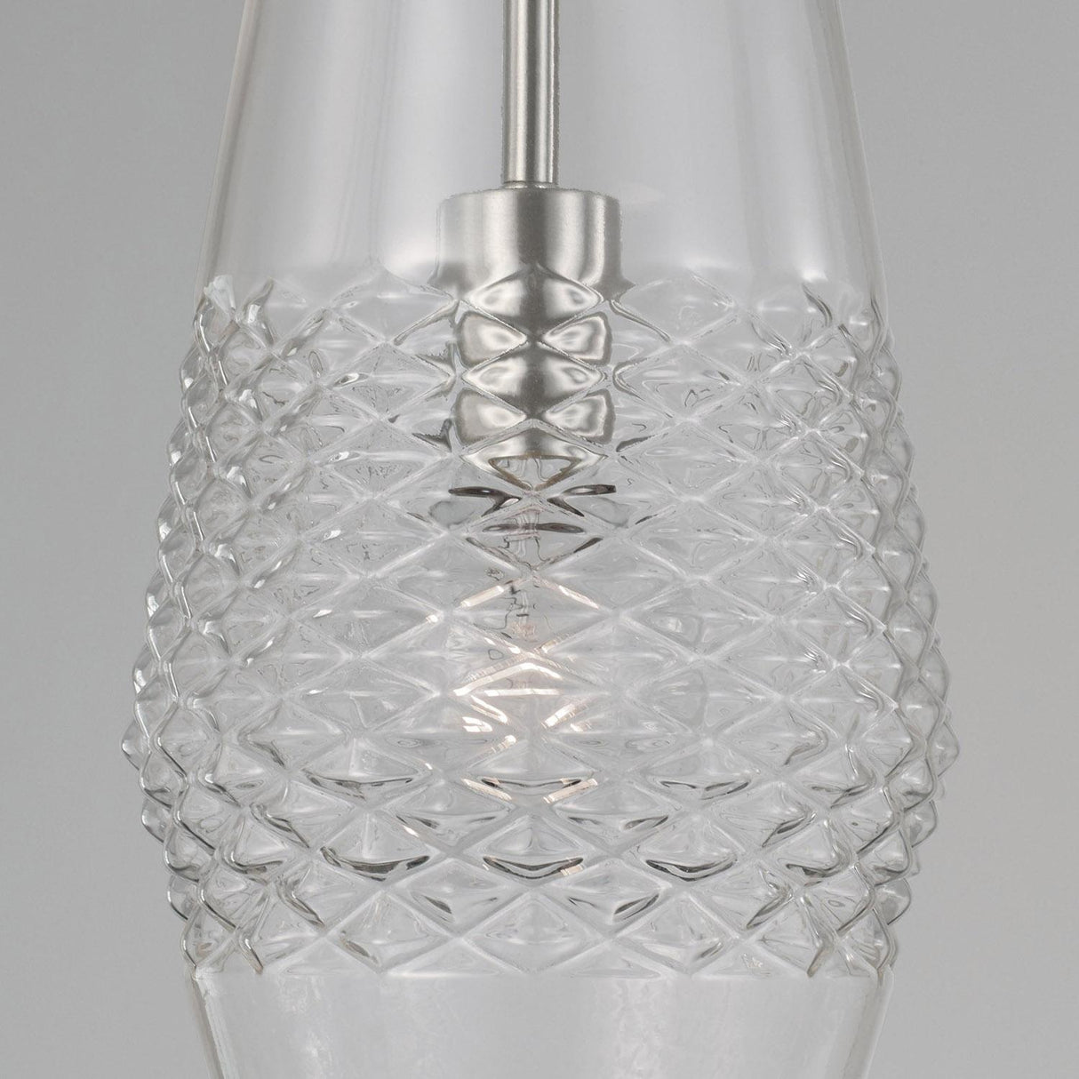 Capital Lighting 345011BN Dena 1 Light Pendant Brushed Nickel