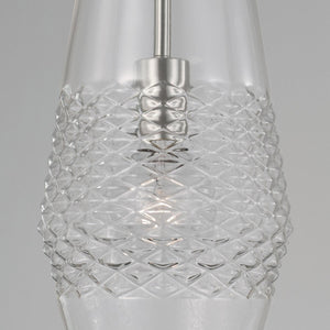 Capital Lighting 345011BN Dena 1 Light Pendant Brushed Nickel