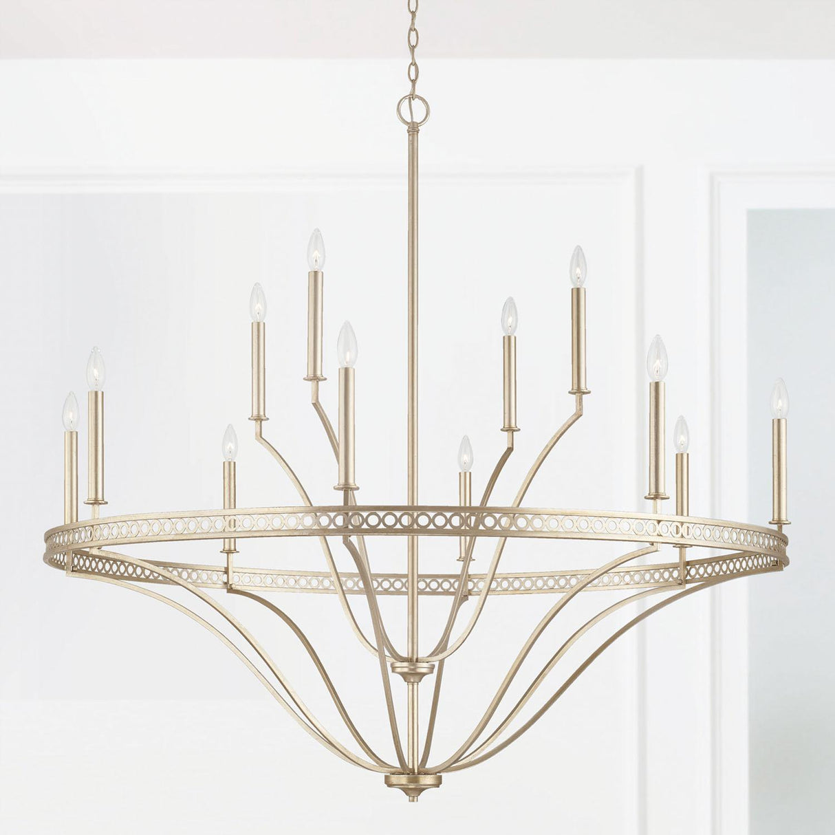 Capital Lighting 443101WG Isabella 12 Light Chandelier Winter Gold