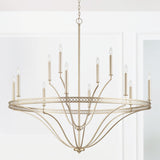 Capital Lighting 443101WG Isabella 12 Light Chandelier Winter Gold