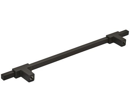 Amerock Cabinet Pull Matte Black/Matte Black 7-9/16 inch (192 mm) Center to Center Urbanite 1 Pack Drawer Pull Drawer Handle Cabinet Hardware