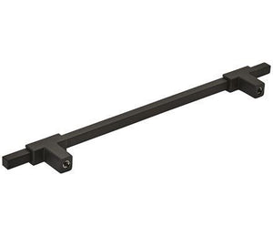 Amerock Cabinet Pull Matte Black/Matte Black 7-9/16 inch (192 mm) Center to Center Urbanite 1 Pack Drawer Pull Drawer Handle Cabinet Hardware