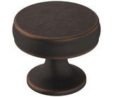 Amerock Cabinet Knob Oil Rubbed Bronze 1-1/4 inch (32 mm) Diameter Renown 1 Pack Drawer Knob Cabinet Hardware