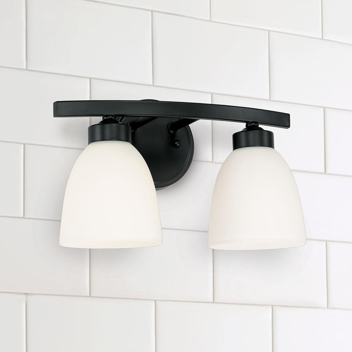 Capital Lighting 114321MB-333 Jameson 2 Light Vanity Matte Black