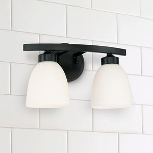 Capital Lighting 114321MB-333 Jameson 2 Light Vanity Matte Black