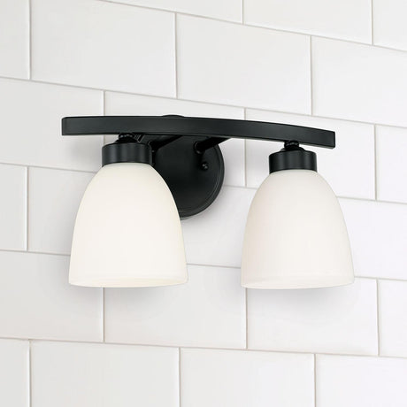 Capital Lighting 114321MB-333 Jameson 2 Light Vanity Matte Black