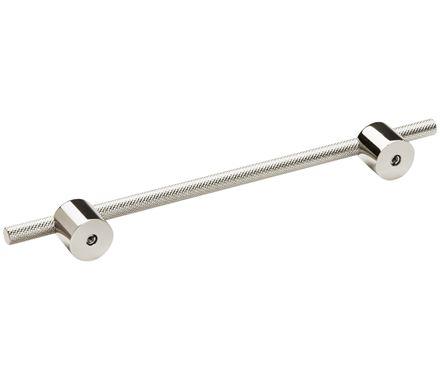 Amerock Cabinet Pull Polished Nickel 7-9/16 inch (192 mm) Center to Center Transcendent 1 Pack Drawer Pull Drawer Handle Cabinet Hardware