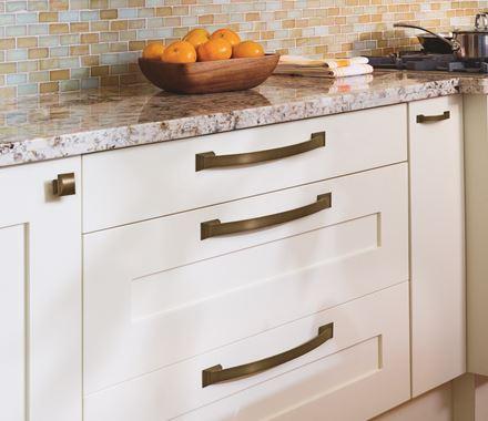 Amerock Cabinet Pull Caramel Bronze 3-3/4 inch (96 mm) Center to Center Candler 1 Pack Drawer Pull Drawer Handle Cabinet Hardware