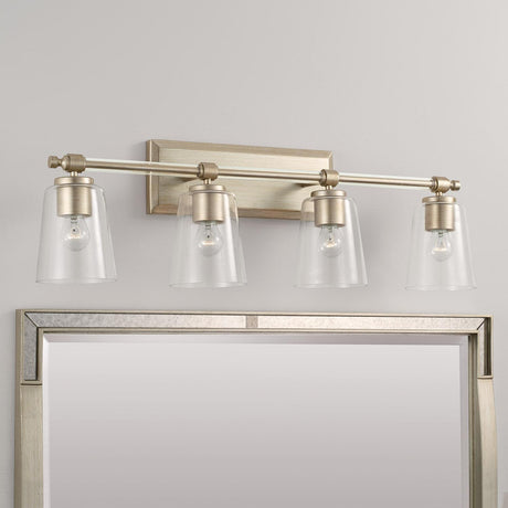 Capital Lighting 144841BS-523 Breigh 4 Light Vanity Brushed Champagne