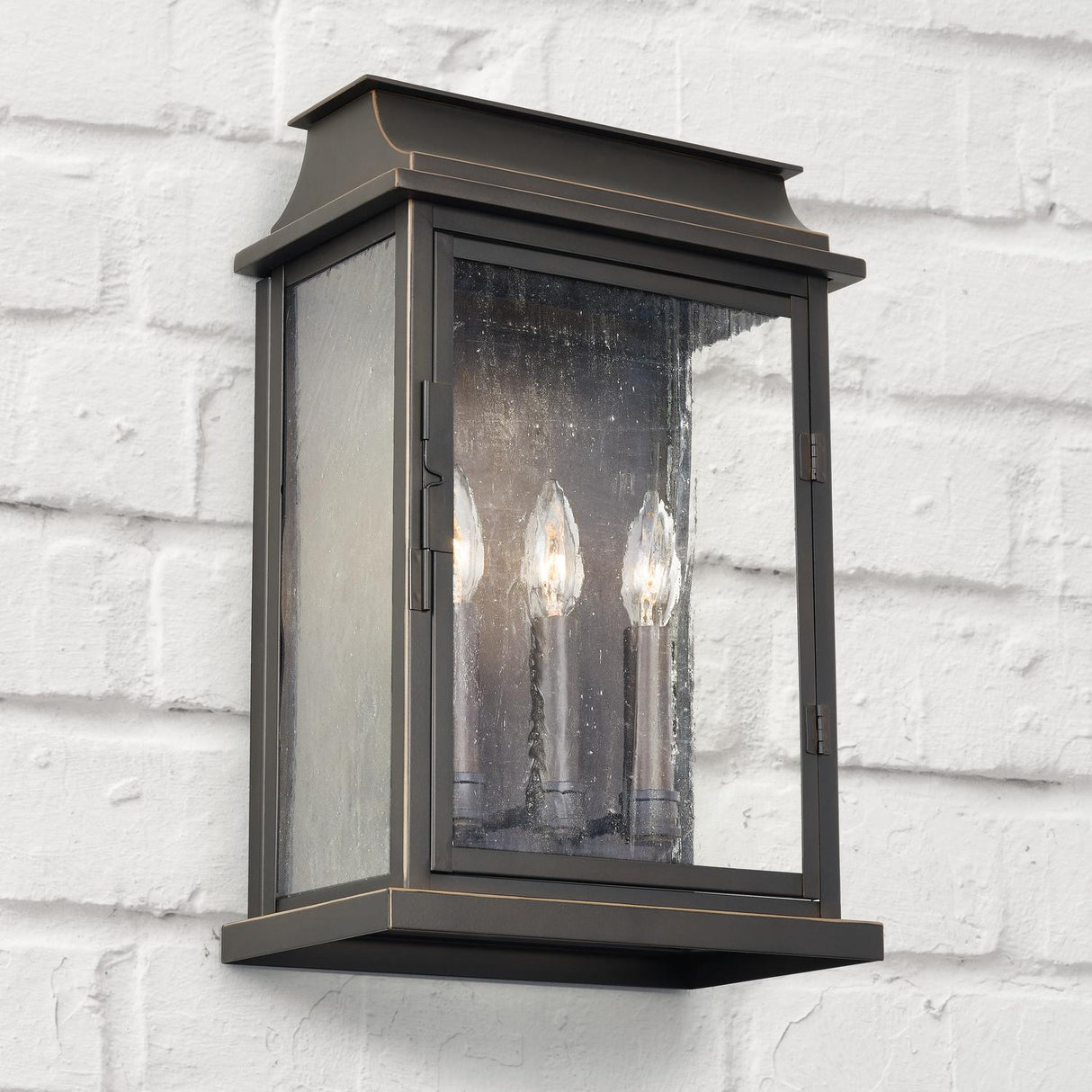 Capital Lighting 936831OZ Bolton 3 Light Outdoor Wall Lantern Oiled Bronze