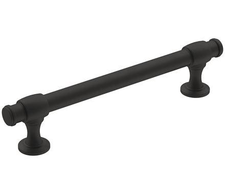 Amerock Cabinet Pull Matte Black 5-1/16 inch (128 mm) Center-to-Center Winsome 1 Pack Drawer Pull Cabinet Handle Cabinet Hardware