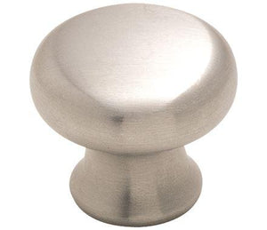 Amerock Cabinet Knob Stainless Steel 1-1/4 inch (32 mm) Diameter Stainless Steel 1 Pack Drawer Knob Cabinet Hardware