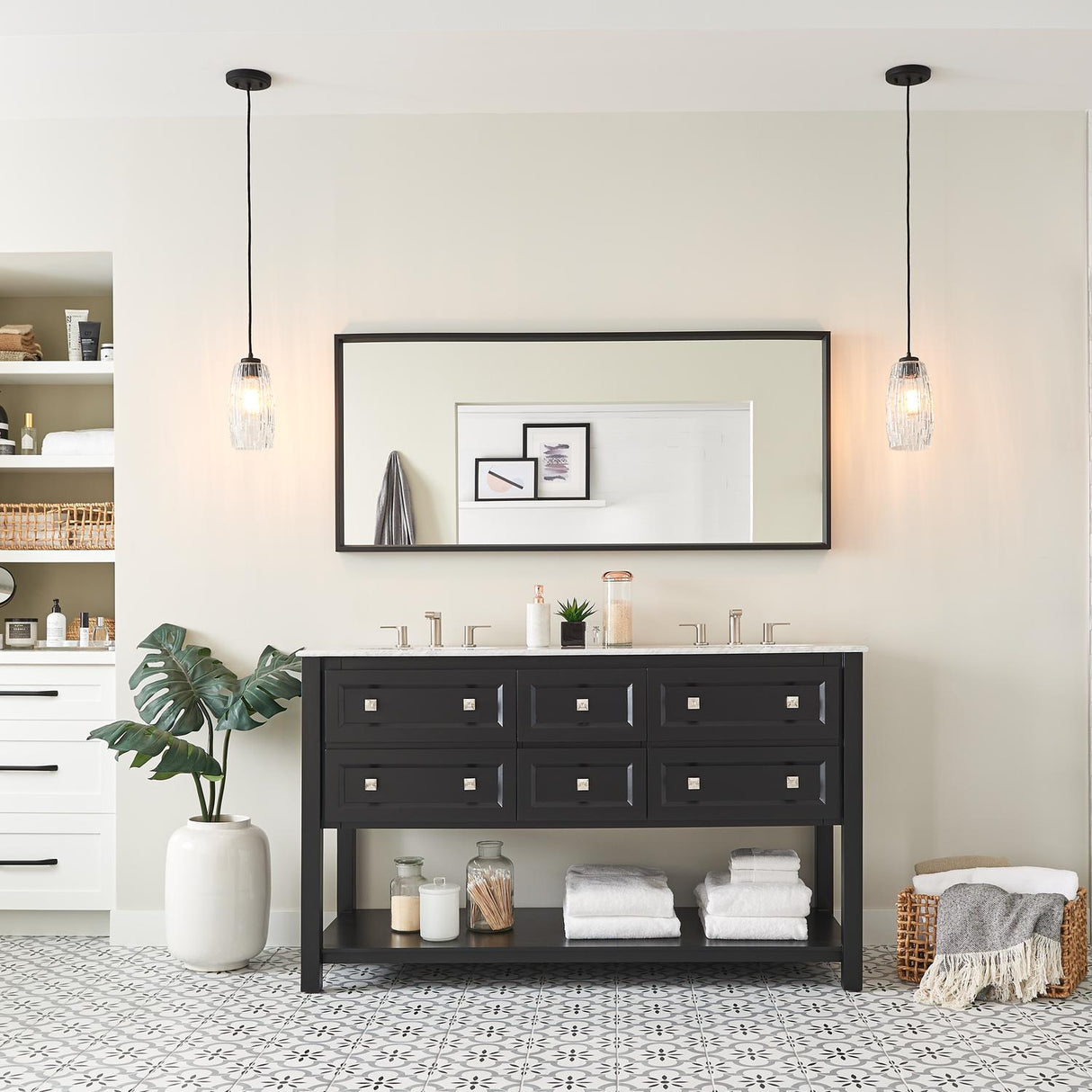 Capital Lighting 328611BI-450 Casper 1 Light Pendant Black Iron