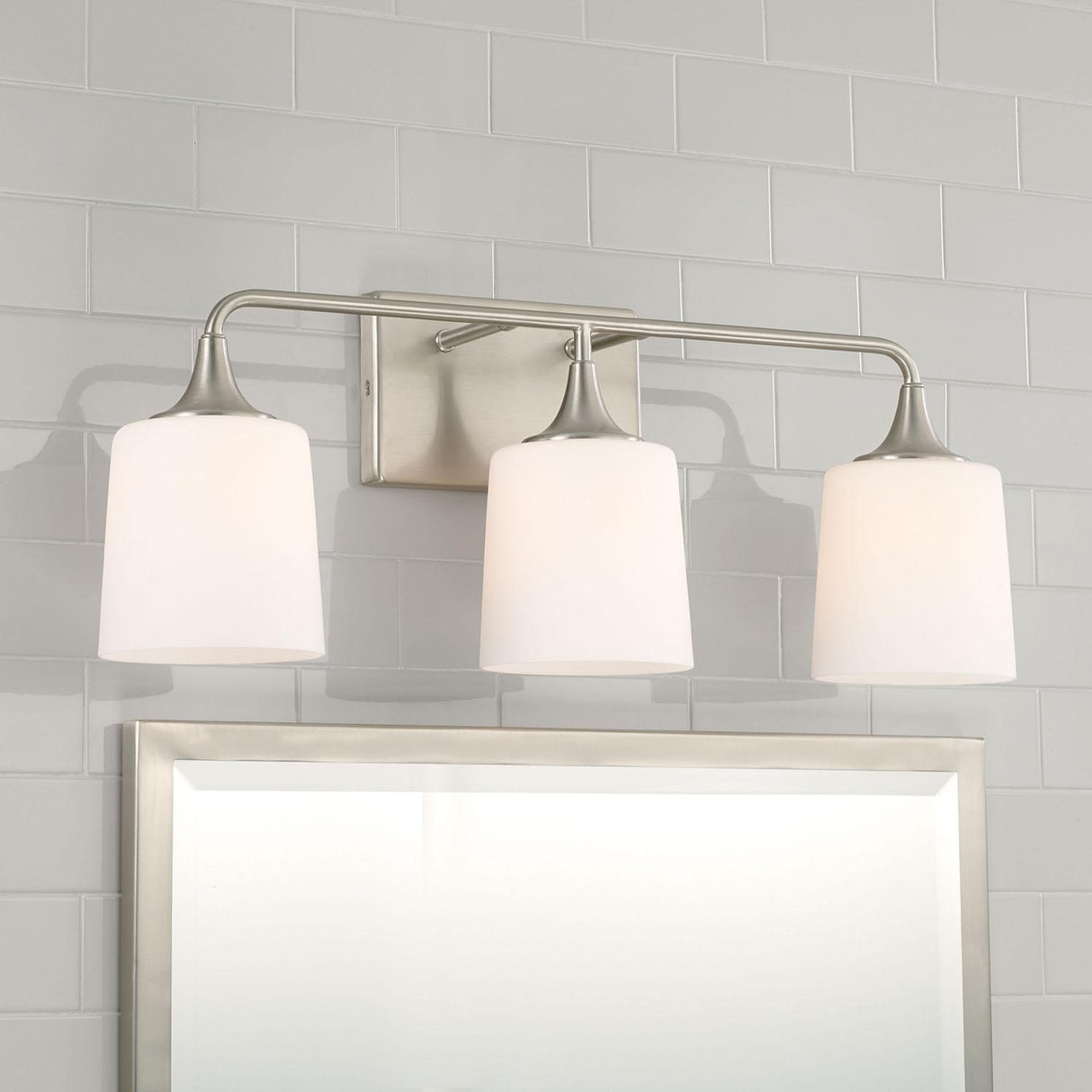 Capital Lighting 148931BN-541 Presley 3 Light Vanity Brushed Nickel