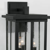 Capital Lighting 943832BK Barrett 3 Light Outdoor Wall Lantern Black