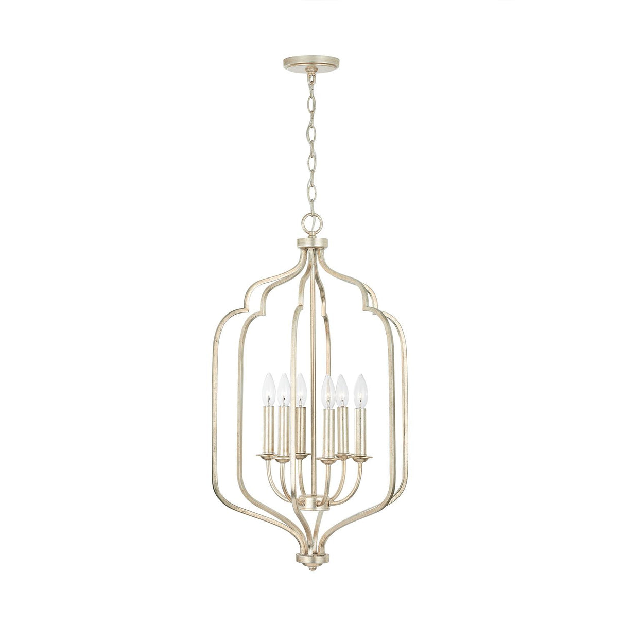 Capital Lighting 538761WG Ophelia 6 Light Foyer Winter Gold