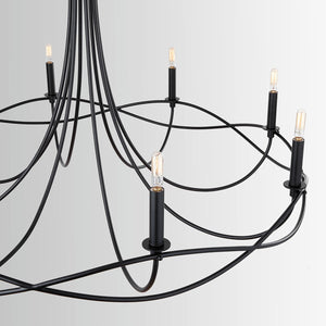 Capital Lighting 431681MB Sonnet 8 Light Chandelier Matte Black