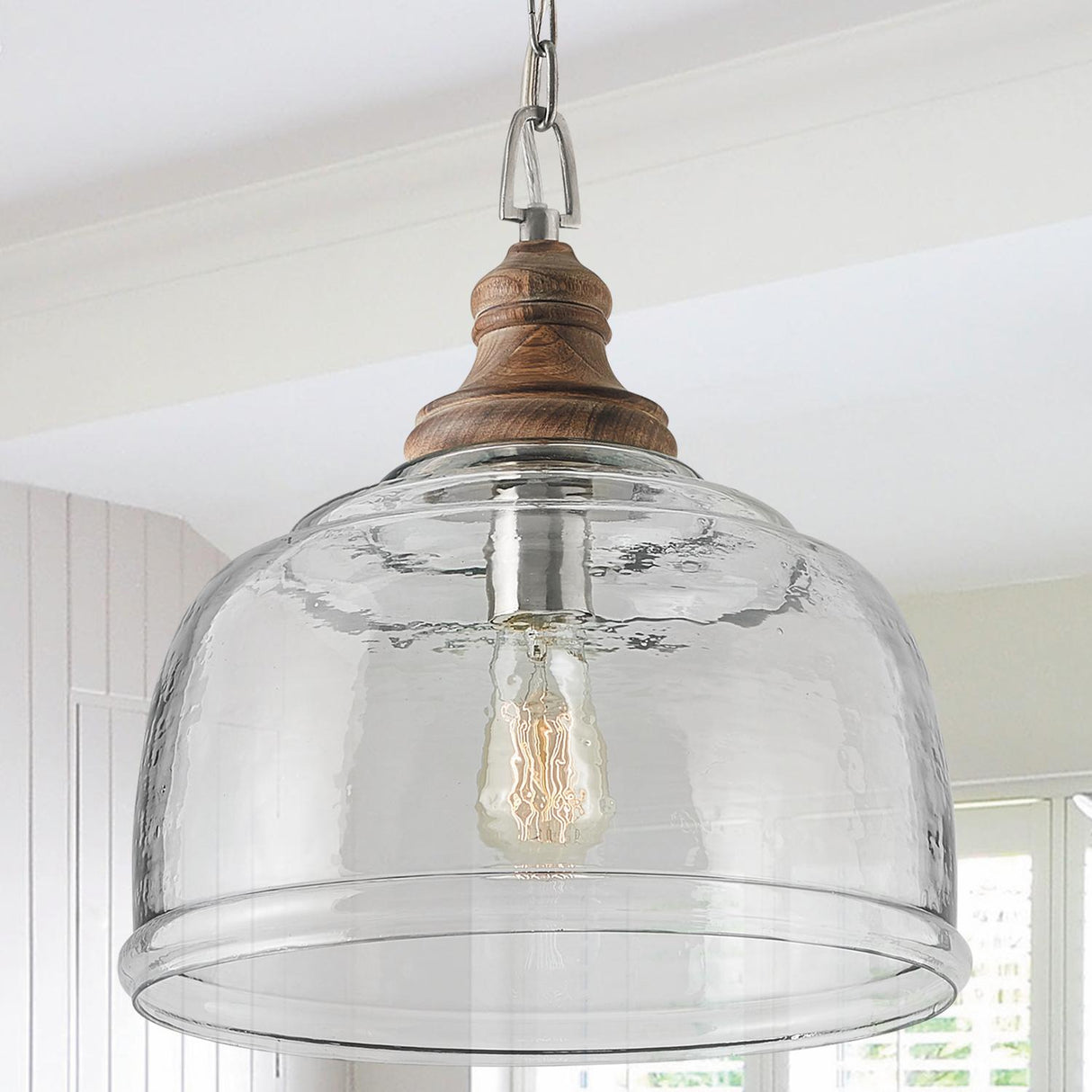Capital Lighting 330318GY Julian 1 Light Pendant Grey Wash