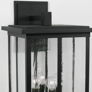 Capital Lighting 943843BK Barrett 4 Light Outdoor Wall Lantern Black