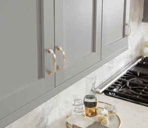 Amerock Cabinet Pull Satin Nickel 3-3/4 inch (96 mm) Center to Center Revitalize 1 Pack Drawer Pull Drawer Handle Cabinet Hardware