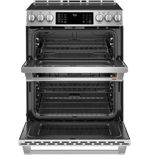 Café 30" Slide-in Front Control Induction and Convection DOUB... CHS950P2MS1