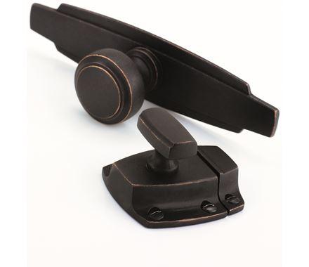 Amerock Cabinet Latch Aged Pewter 1-7/8 inch (48 mm) Length Highland Ridge 1 Pack Cabinet Hardware