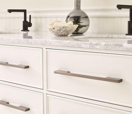 Amerock Cabinet Pull Black Brushed Nickel 6-5/16 inch (160 mm) Center to Center Separa 1 Pack Drawer Pull Drawer Handle Cabinet Hardware