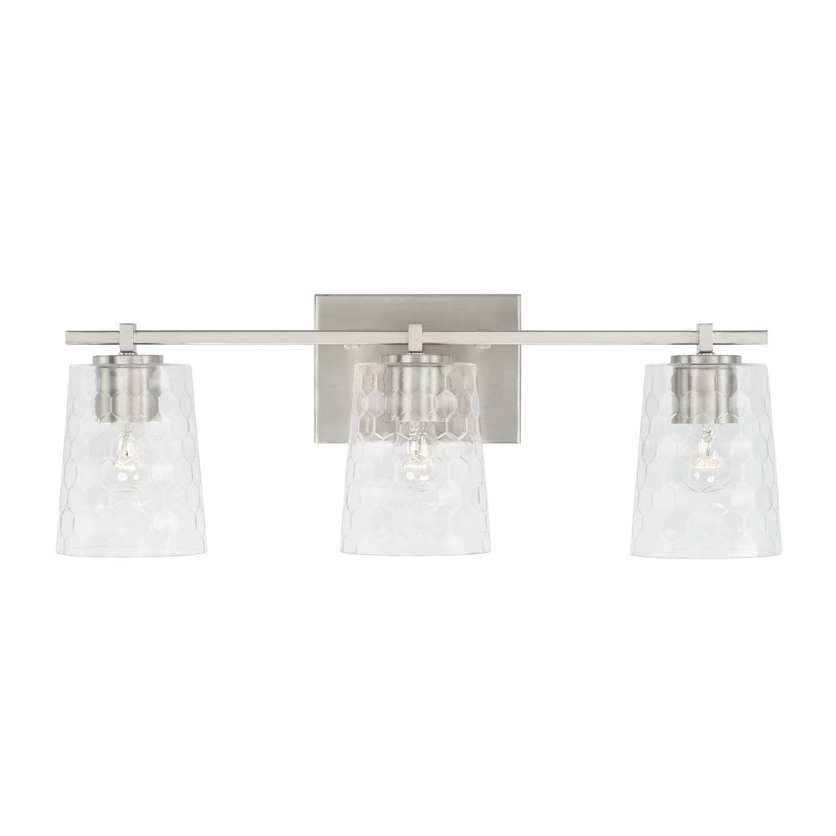 Capital Lighting 143531BN-517 Burke 3 Light Vanity Brushed Nickel