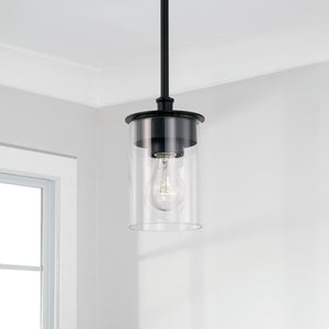 Capital Lighting 246811MB-532 Mason 1 Light Semi-Flush Matte Black