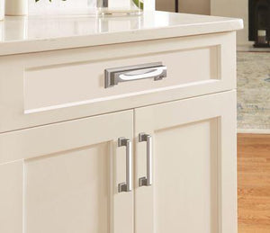 Amerock Cabinet Cup Pull Polished Chrome 5-1/16 inch & 6-5/16 inch (128 mm & 160 mm) Center-to-Center Appoint 1 Pack Drawer Pull Cabinet Handle Cabinet Hardware