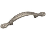 Amerock Cabinet Pull Weathered Nickel 3 inch (76 mm) Center to Center Nature's Splendor 1 Pack Drawer Pull Drawer Handle Cabinet Hardware