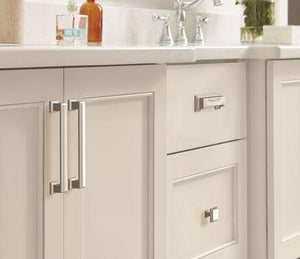 Amerock Cabinet Pull Satin Nickel 5-1/16 inch (128 mm) Center-to-Center Appoint 1 Pack Drawer Pull Cabinet Handle Cabinet Hardware