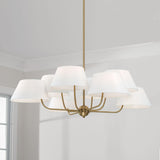 Capital Lighting 450481AD Welsley 8 Light Chandelier Aged Brass