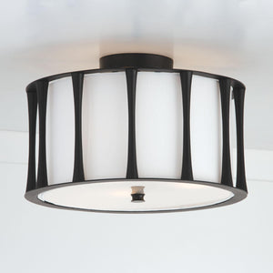 Capital Lighting 244631MB Bodie 3 Light Dual Mount Semi-Flush/Pendant Matte Black