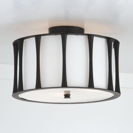 Capital Lighting 244631MB Bodie 3 Light Dual Mount Semi-Flush/Pendant Matte Black