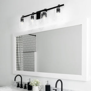 Capital Lighting 128541MB-449 Greyson 4 Light Vanity Matte Black