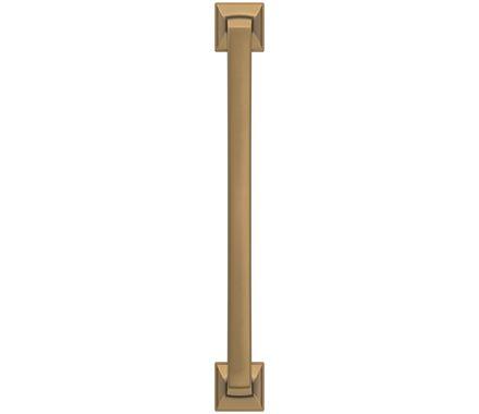 Amerock Cabinet Pull Champagne Bronze 6-5/16 inch (160 mm) Center-to-Center Ville 1 Pack Drawer Pull Cabinet Handle Cabinet Hardware