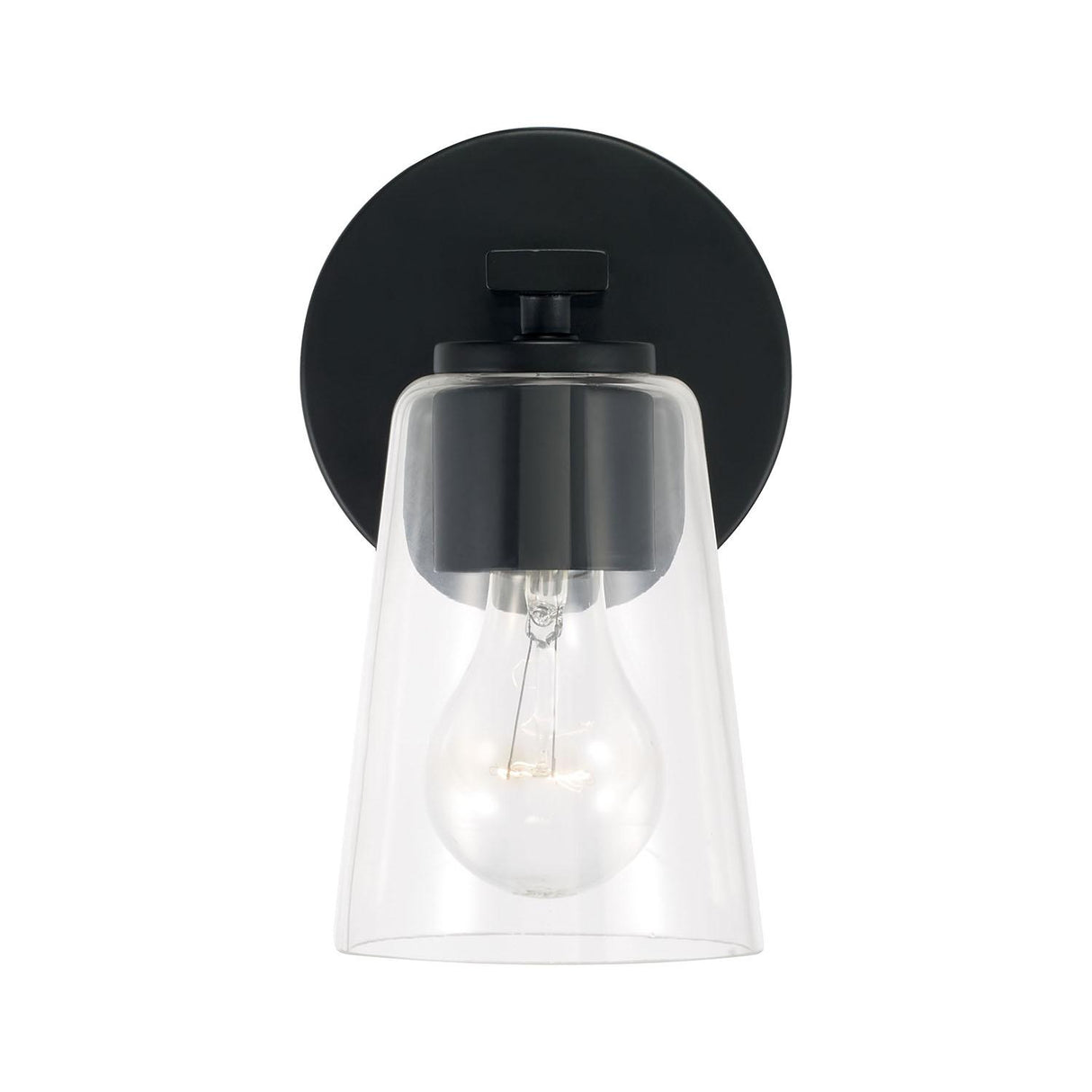 Capital Lighting 648611MB-537 Portman 1 Light Sconce Matte Black