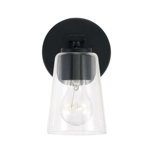 Capital Lighting 648611MB-537 Portman 1 Light Sconce Matte Black