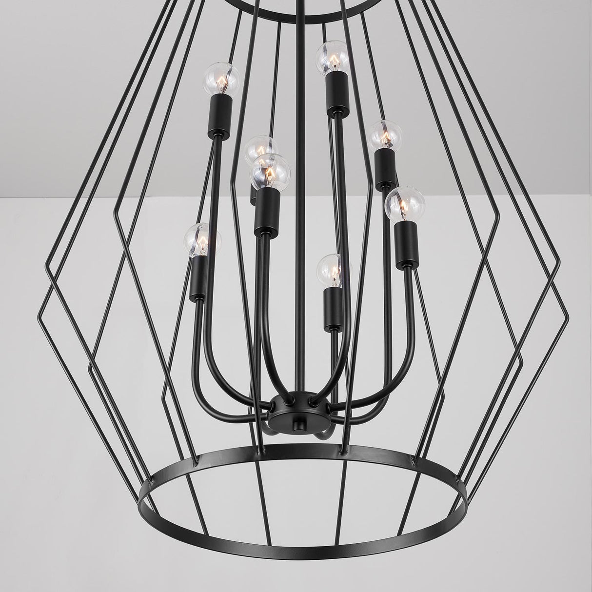 Capital Lighting 538881MB Corey 8 Light Foyer Matte Black