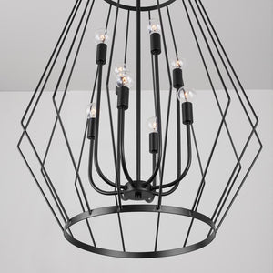 Capital Lighting 538881MB Corey 8 Light Foyer Matte Black