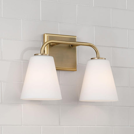 Capital Lighting 149421AD-543 Brody 2 Light Vanity Aged Brass