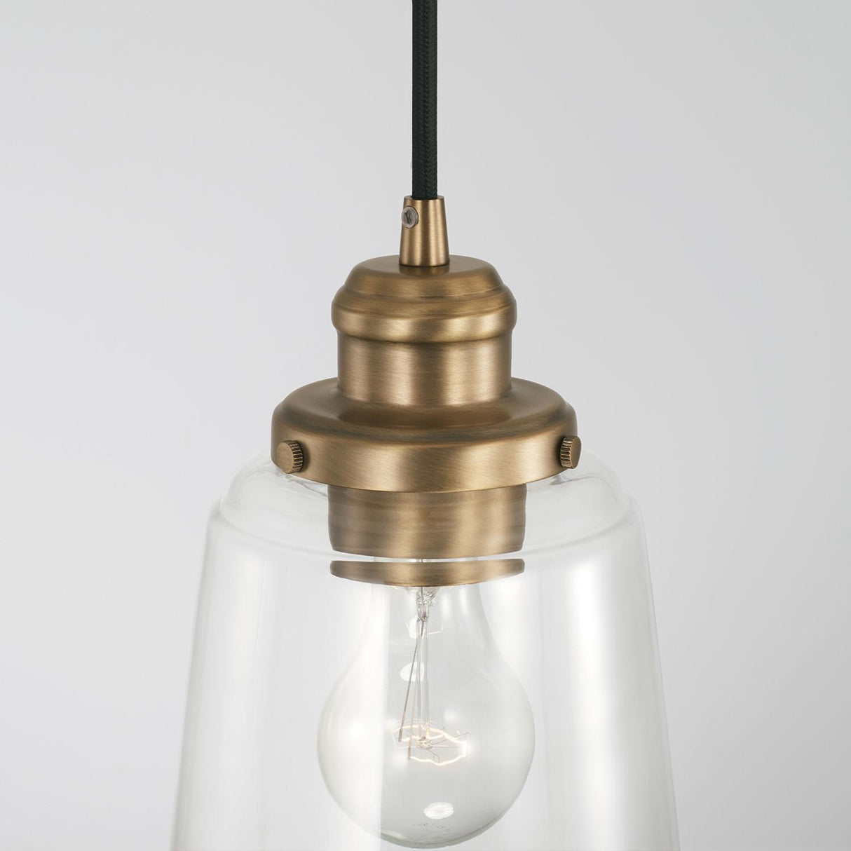 Capital Lighting 3718AD-135 Fallon 1 Light Pendant Aged Brass