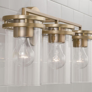 Capital Lighting 148731AD-539 Fuller 3 Light Vanity Aged Brass
